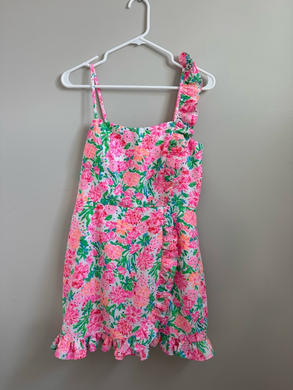 Lilly Pulitzer Pink and Green Floral Dress